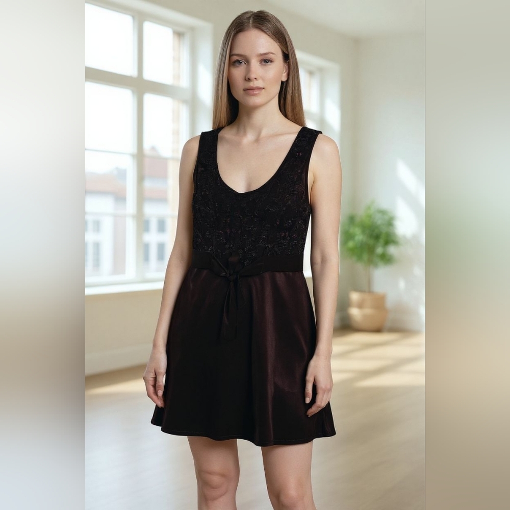 Rampage Burgundy Mini Dress